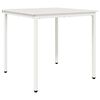 vidaXL Dining Table White 80 x 80 x 75 cm Solid Pine Wood