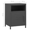 vidaXL Nightstand Anthracite 35x35x51 cm Steel