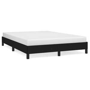 vidaXL Bed Frame without Mattress Black 135x190 cm Double Fabric