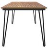 vidaXL Garden Table with Hairpin Legs 180x90x75 cm Solid Wood Acacia