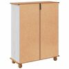 vidaXL Shoe Cabinet ASKIM White 85 x 35 x 108 cm Solid Pine wood