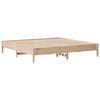 vidaXL Bed Frame without Mattress 180x200 cm Super King Solid Wood Pine