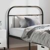 vidaXL Metal Headboard Black 100 cm