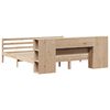 vidaXL Bookcase Bed without Mattress 200x200 cm Solid Wood Pine
