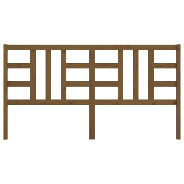 vidaXL Bed Headboard Honey Brown 206x4x100 cm Solid Wood Pine