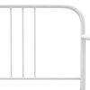 vidaXL Pull-out Sofa Bed Frame without Mattress White Metal 90x200 cm