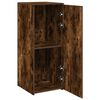 vidaXL Storage Cabinet Smoked Oak 40x45x103.5 cm Engineered Wood