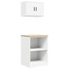 vidaXL Garage Cabinets 2 pcs White Engineered Wood