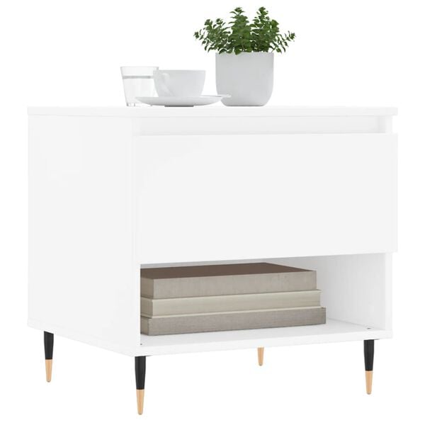 vidaXL Coffee Tables 2 pcs White 50x46x50 cm Engineered Wood