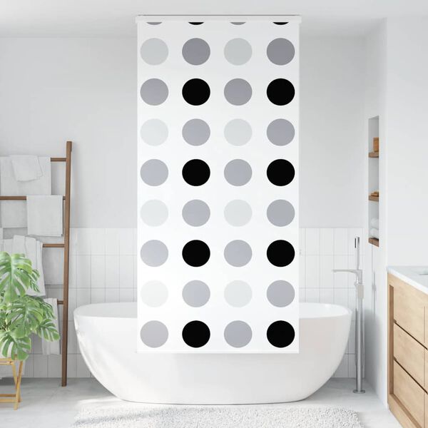 vidaXL Shower Roller Blind with Cassette 90x240 cm Fabric Width 86 cm