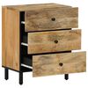 vidaXL Bedside Cabinet 50x33x60 cm Solid Wood Mango