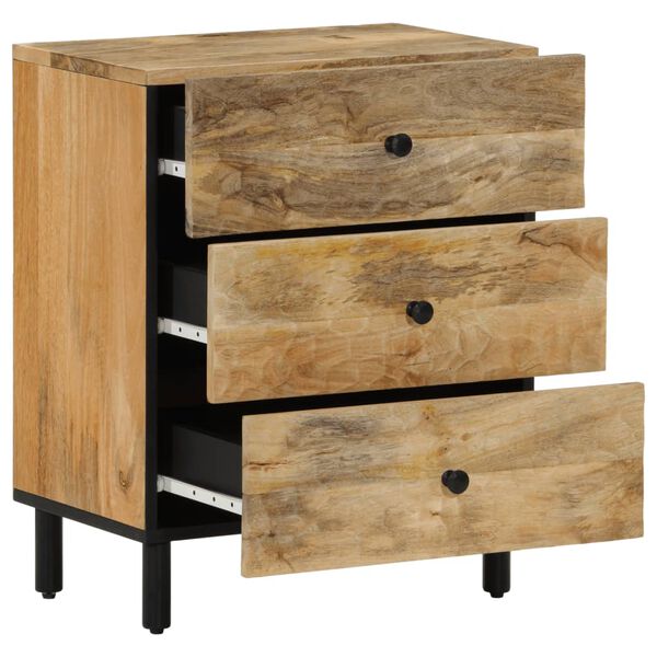 vidaXL Bedside Cabinet 50x33x60 cm Solid Wood Mango