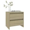 vidaXL Bedside Cabinets 2 pcs Sonoma Oak 45x34.5x44.5 cm Engineered Wood