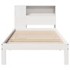 vidaXL Bookcase Bed without Mattress White 100x200cm Solid Wood Pine