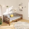 vidaXL Pull-out Day Bed without Mattress Honey Brown 2x(90x190)cm