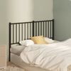 vidaXL Metal Replace Headboard Black 120 cm
