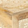 vidaXL Hand Painted bedside Cabinet 40x30x60 cm Solid Mango Wood