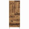 vidaXL Highboard Old Wood 69.5 x 34 x 180 cm Engineered Wood