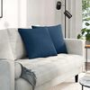 vidaXL Sofa Pillows 2 pcs Blue 50 x 50 cm Fabric
