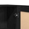 vidaXL Book Cabinet Black Oak 82.5 x 30.5 x 115 cm Engineered Wood