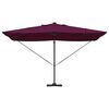 vidaXL Cantilever Roma Parasol Manual Red and Black 352 x 251 x 265 cm