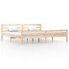 vidaXL Bed Frame without Mattress Solid Wood 200x200 cm