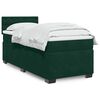 vidaXL Box Spring Bed with Mattress Dark Green 100x200 cm Velvet