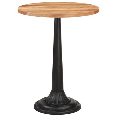 vidaXL Bistro Table Ø60x76 cm Solid Acacia Wood