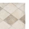 vidaXL Rug Genuine Leather Patchwork 120x170 cm Diamond Grey