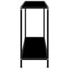 vidaXL Console Table Black 100x35x75 cm Tempered Glass