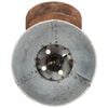 vidaXL Industrial Wall/Ceiling Lamps 2 pcs Silver 20x25 cm E27
