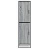 vidaXL Highboard Grey Sonoma 35.5x35x139 cm Engineered Wood and Metal