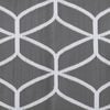 vidaXL Outdoor Rug Geometric ARAKIL Grey and White 600 x 250 cm