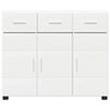 vidaXL Sideboard FLORIN White 88.5 x 30.5 x 73 cm Engineered Wood