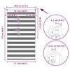 vidaXL Zebra blind 80.9x175 cm Fabric Width 76.7 cm grey