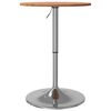 vidaXL Bar Table &Oslash;50x89.5 cm Solid Wood Beech