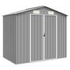 vidaXL Garden Shed | Grey | Galvanised Steel | Large | Garden Shed | Rectangular