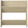 vidaXL Wall Shoe Cabinet Sonoma Oak 60x18x60 cm Engineered Wood