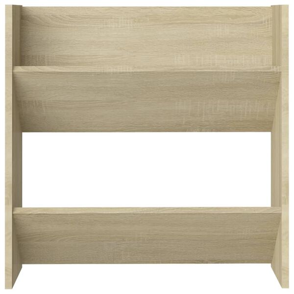 vidaXL Wall Shoe Cabinet Sonoma Oak 60x18x60 cm Engineered Wood