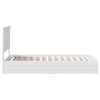 vidaXL Storage Bed with Headboard White 90 x 200 cm Engineered Wood