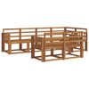 vidaXL Outdoor Sofa Set 7 pcs Natural Solid Acacia Wood