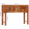 vidaXL Console Table 120x32x80 cm Solid Rough Wood Acacia