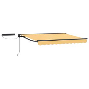 vidaXL Electric Retractable Awning Sand 4 x 3.5 m