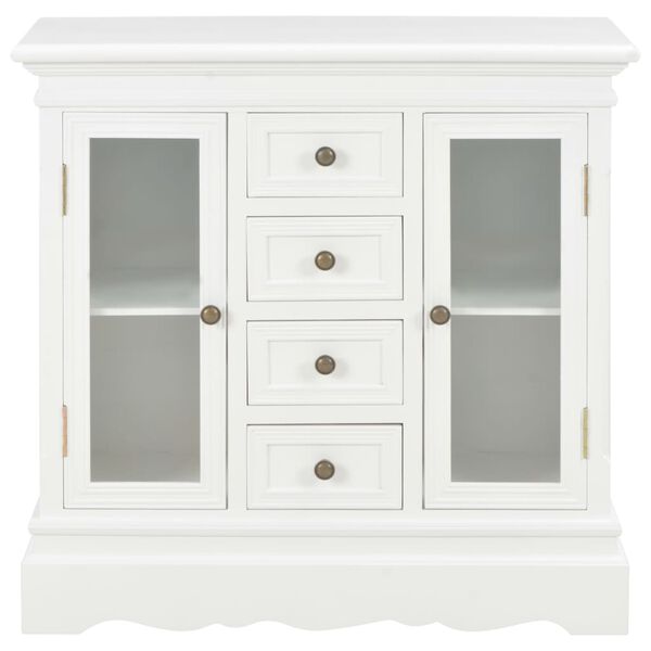 vidaXL Sideboard White 70x28x70 cm Solid Pine Wood
