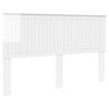 vidaXL Headboard with Headboard Gloss White 160 cm Engineered wood