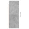 vidaXL Wall Mounted Cabinet Concrete Grey 34.5x34x90 cm