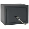 vidaXL Safe Box with Lock Dark grey 23 x 17 x 17 cm Steel