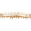 vidaXL 6 Piece Garden Sofa Set with Cushions Solid Wood Acacia
