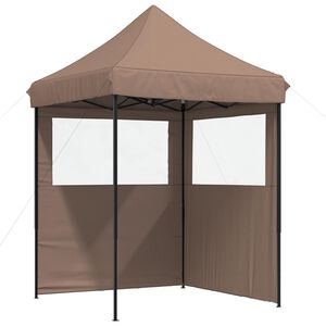 vidaXL Party Tent 200 x 200 x 306 cm Brown Oxford Fabric