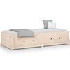 vidaXL Day Bed without Mattress 90x190 cm Single Single Solid Wood Pine